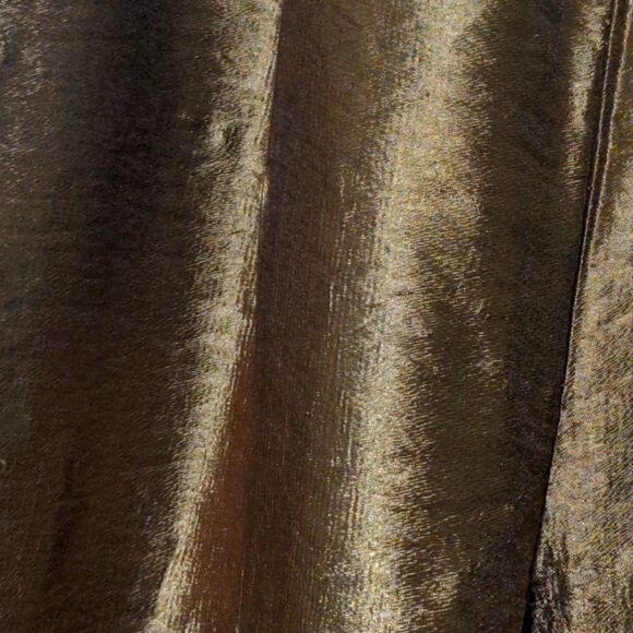 Zara Metallic Gold Pleated Trouser Pant - Picture 4 of 6